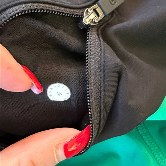 Lululemon Athletica Black and Teal Athletic Shorts - Picture 3 of 3